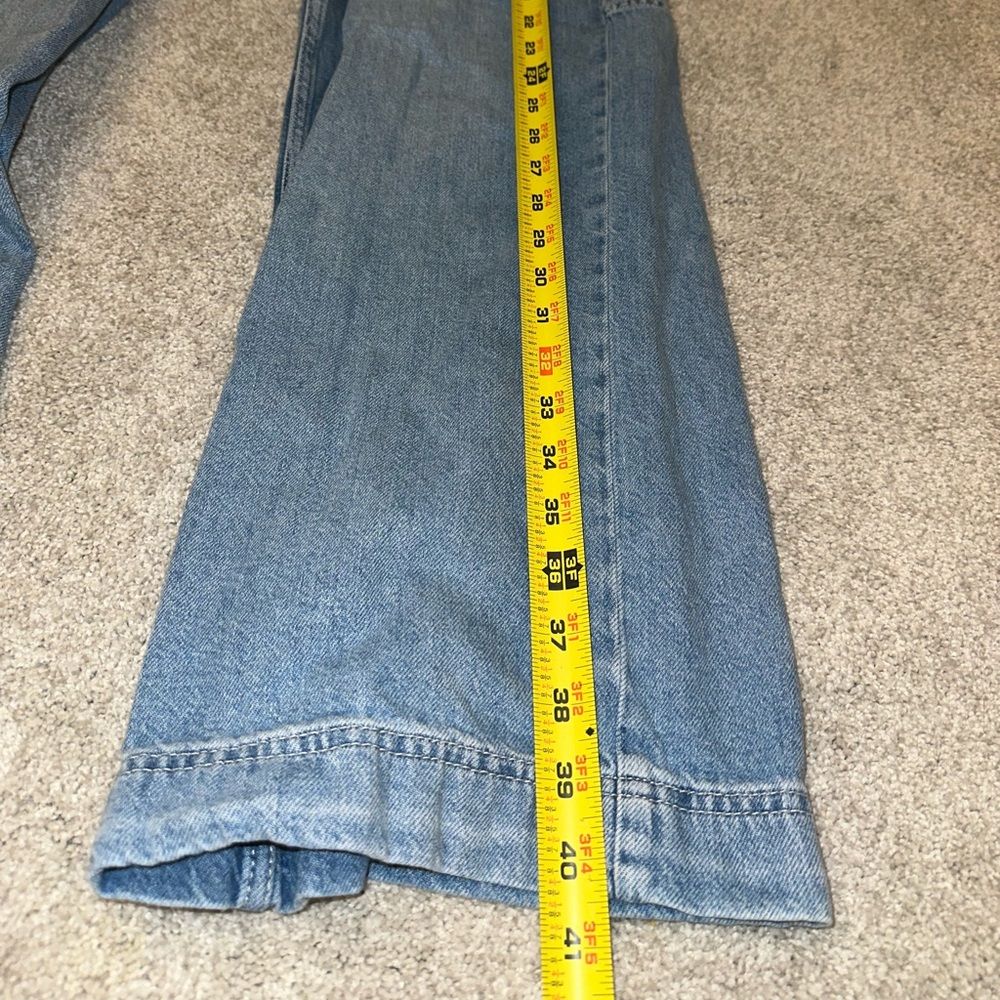 Forever 21 Light Blue Wide Leg Cargo Jeans - Picture 8 of 9